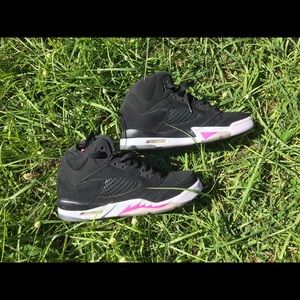 Jordan 5 Retro Black Deadly Pink (GS)
